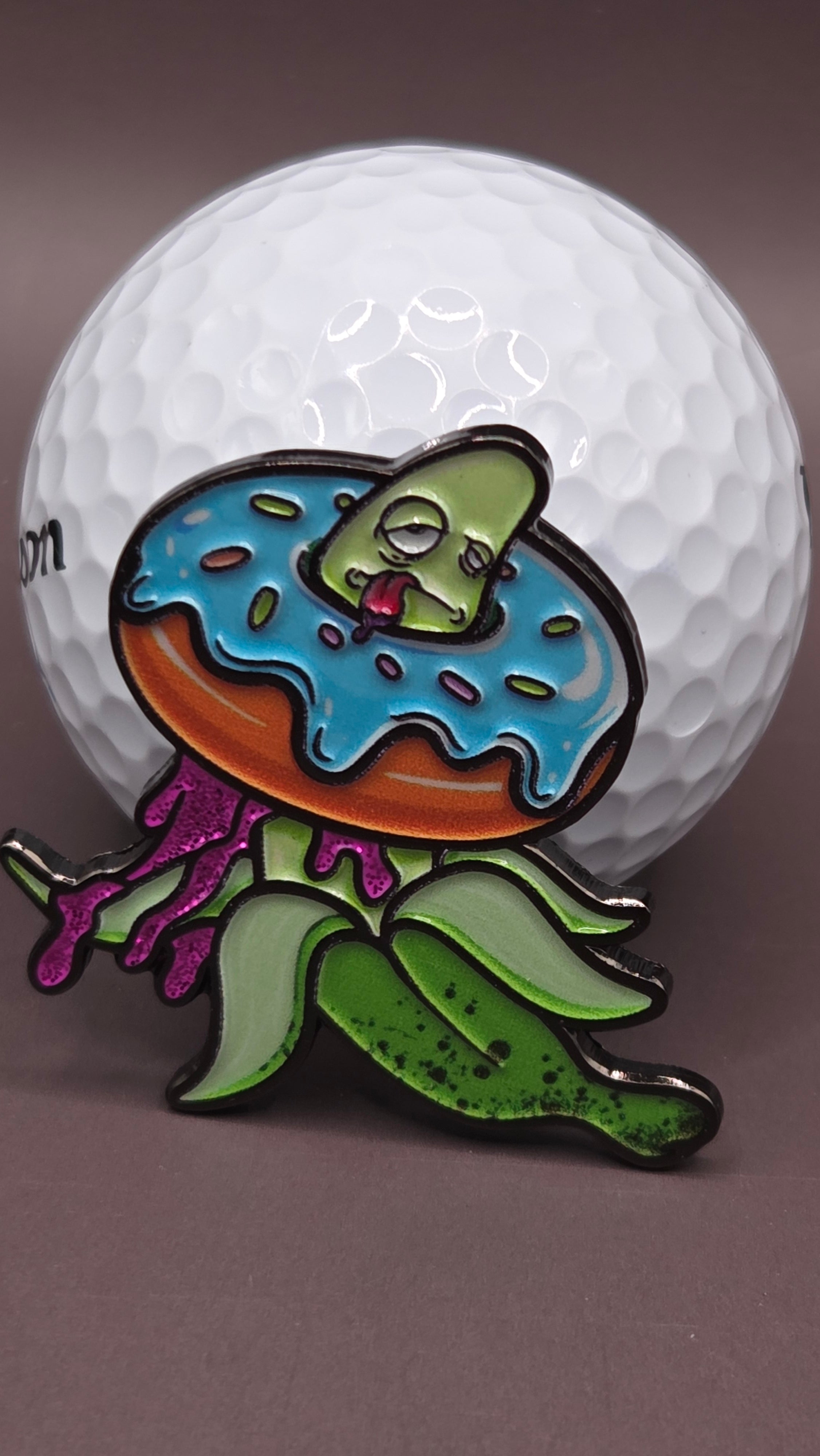 Blue Donut Violation Ball Marker