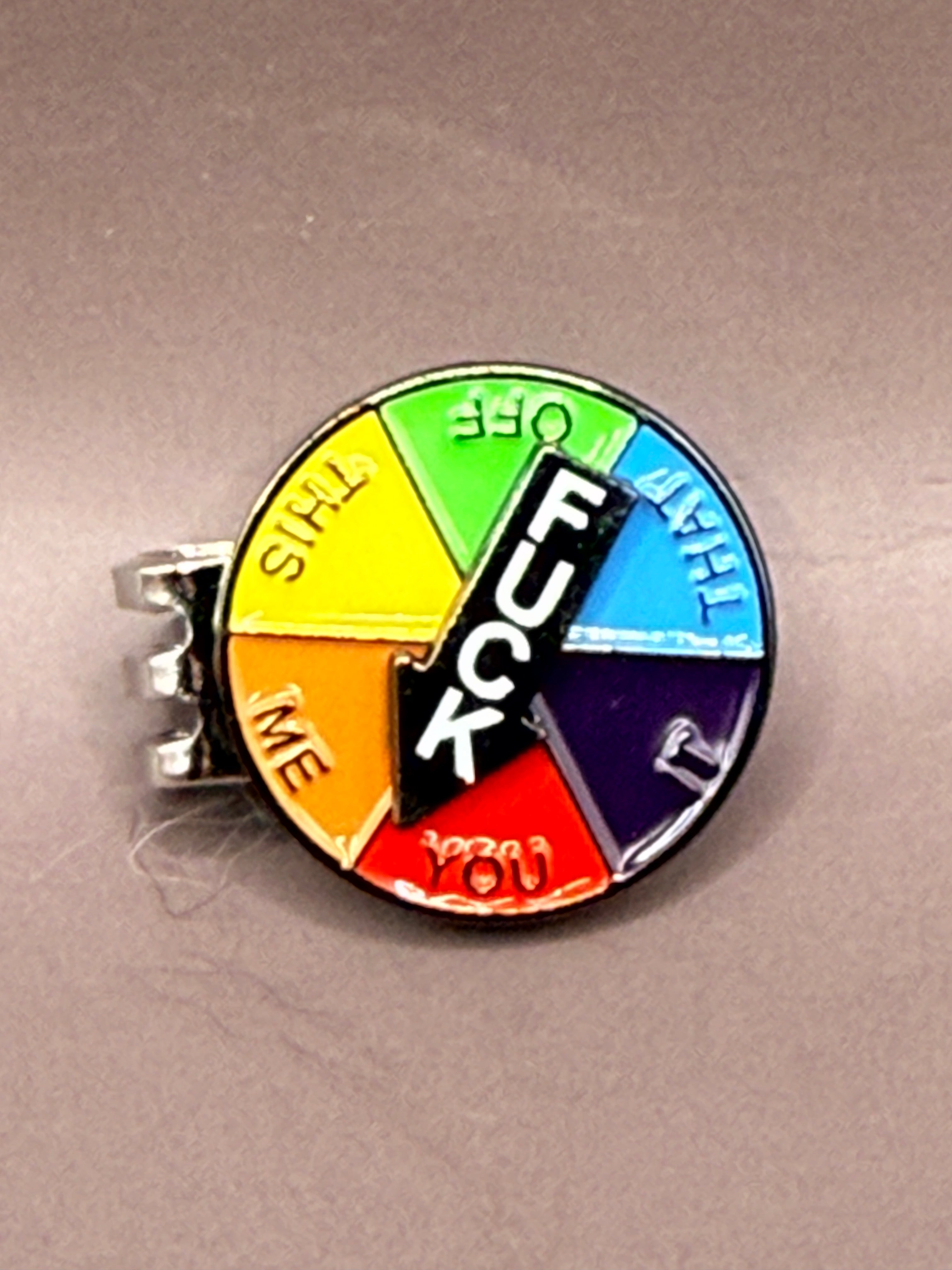 Spinning Fucks Magnetic Ball Marker with Hat Clip