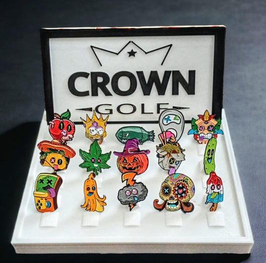 15 Pack Limited Edition Ball Marker Package by Crown Golf